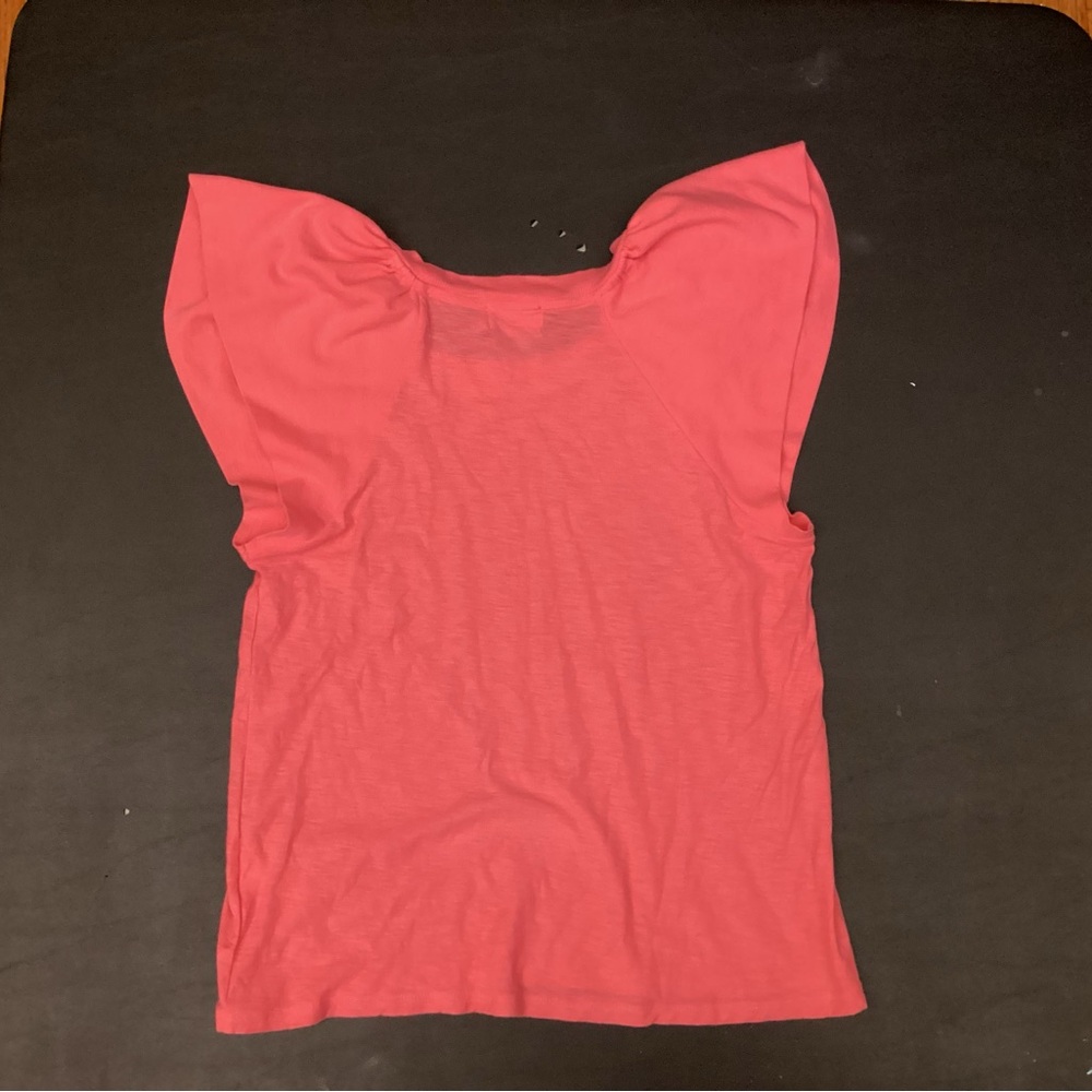 Nation LTD Coral Pink Flutter Sleeve Tank Top